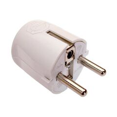  Steckvorrichtung 230V as-Schwabe Schutzkontakt-Winkelstecker, weiß, 230 V 12362597