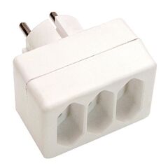  Multi-Stecker as-Schwabe Eurostecker 3-fach, weiß, 230 V 12362478
