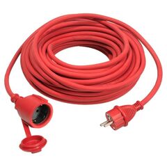  Verlängerung Gummi 230V as-Schwabe Gummi-Verlängerungsleitung 5m, H07RN-F 3G1,5, rot, IP44 12361914
