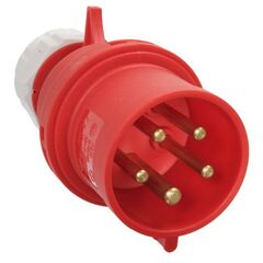  CEE Stecker und Kupplungen as-Schwabe CEE-Stecker 400V/32A, rot, 5-polig 12362082