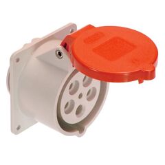  CEE Steckdosen as-Schwabe CEE-Anbaudose 400V/32A, Dichtungsring Flanschmaß: 75 x 75 mm 12362102