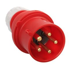  CEE Stecker und Kupplungen as-Schwabe CEE-Phasenwenderstecker, rot, 400V/32A, 5-polig 12362091