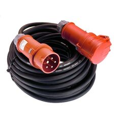  CEE Verlängerung Gummi 400V as-Schwabe CEE-Verlängerung 50m, schwarz, H07RN-F 5G1,5, 400V/16A/5polig 12361998