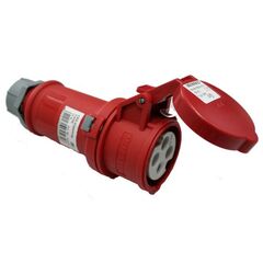  CEE Stecker und Kupplungen as-Schwabe CEE-Kupplung 400V/32A, rot, 4-polig, mit Klappdeckel 12362085