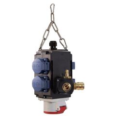  Energiewürfel & Hängeverteiler as-Schwabe MIXO Energiewürfel II, Druckluft, 4 Schuko- 1 CEE Steckdosen 16A 12362426