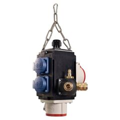  Energiewürfel & Hängeverteiler as-Schwabe MIXO Energiewürfel III+, Druckluft, 2 Schuko- 2 CEE Steckdosen 16A 12362427