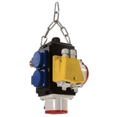  Energiewürfel & Hängeverteiler as-Schwabe MIXO Energiewürfel III DAT+, Druckluft- + Datenanschluss, 2 Schuko- 2 CEE Steckdosen 16A, 2 RJ45 12362433