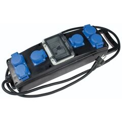  Baustromverteiler Serie S as-Schwabe Vollgummi-Steckdosenleiste S1+ 230V 16A, 2m H07RN-F 3G2,5 12362114