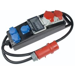  Baustromverteiler Serie S as-Schwabe Vollgummi-Steckdosenleiste S11+ 400V 32A, 2 m H07RN-F 5G6 12362122