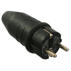  Steckvorrichtung 230V as-Schwabe Vollgummi-Stecker, schwere Ausführung, doppeltes Schukosystem 12362578