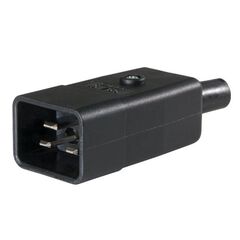  Thermoplast Stecker und Steckdosen as-Schwabe Thermoplast-Gerätestecker 70°, schwarz, Typ C20 Kaltgerätestecker 12362613