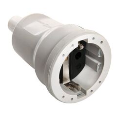  Steckvorrichtung 230V as-Schwabe PVC-Kupplung, grau, max. Querschnitt 1,5mm² 230V/16A 12362594