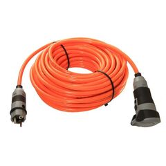  Verlängerung Polyurethan 230V as-Schwabe SCHUKOultra Pro Verlängerungsleitung 50m, H07BQ-F 3G2,5, orange, IP54 12361956