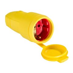  Steckvorrichtung 230V as-Schwabe Gummikupplung, gelb, mit Schutzkappe 12362586