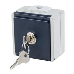  Aufputz-Schalter und Steckdosen as-Schwabe Steckdose 1-fach, 2 Leitungseinführungen, IP 54, abschließbar 12362566