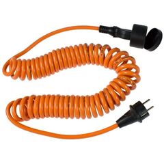  Verlängerung Polyurethan 230V as-Schwabe Baustellen-Spiralkabel 1-5m, H07BQ-F 3G1,5, orange, IP44 12361946
