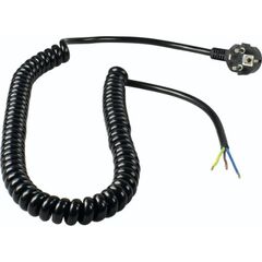 Anschlussleitung mit Spiralkabel as-Schwabe Anschluss Spiralkabel H05VV-F 3G1,5 schwarz 2,5 m 12362397