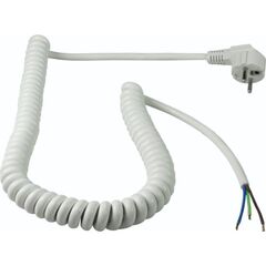  Anschlussleitung mit Spiralkabel as-Schwabe Anschluss Spiralkabel H05VV-F 3G1,5 weiß 4 m 12362398