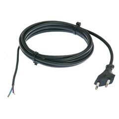  Anschlussleitung PVC as-Schwabe Euro-Anschlussleitung, schwarz, 1,5m H03VVH2-F 2x0,75 12362383
