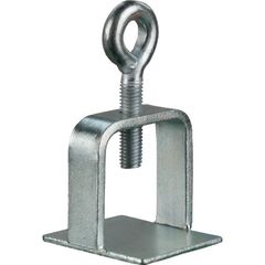  Schaftrohr und Schilderklemme Schake Schilderklemme, verzinkt, ohne Ösen / Haken, für 40 x 40 mm / Ø 42 mm Schaftrohr 12450075