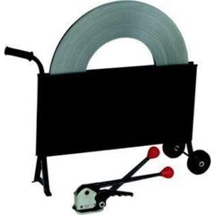  Stahlband-Umreifungsset 16 mm Banholzer u. Wenz Stahlbandset "S" 16 mm, MK 4, Abroller, Schwarz-Ablage,Stahlb. 12367609
