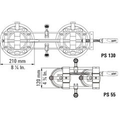  Plattenspanner, groß und stark PS130 BESSEY Plattenspanner, groß und stark PS130 12368254