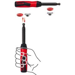  2-Komponenten-Kunststoff-Griffe BESSEY 2-Komponenten-Kunststoffgriff inkl. wechselbarer Druckplatte (TG / GZ / GMZ, Ausladung 120 mm) 12368297