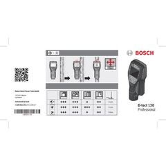  Akku-Geräte Messtechnik Bosch Ortungsgerät Wallscanner D-tect 120, mit Alkalinebatterien und Akku-Adapter 12369324