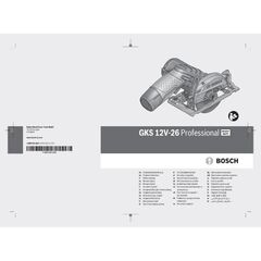  12V System Bosch Akku-Kreissäge GKS 12V-26, Solo Version, L-BOXX 12369181