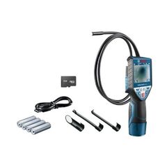  12V System Bosch Akku-Inspektionskamera GIC 120 C, mit 4 x 1,5-V-(AA)-Batterien, Akku-Adapter 12369326