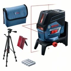  12V System Bosch Kombilaser GCL 2-50 C, mit 4 x 1,5-V-LR6-(AA)-Batterien, RM 2, BT 150 12369335