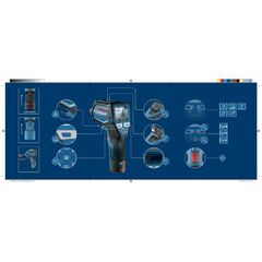  12V System Bosch Thermodetektor GIS 1000 C, mit Akku-Adapter 12369332