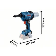  18V System Bosch Akku-Nietpistole GRG 18V-16 C: 2 Akkus ProCORE18V 4,0Ah, L-BOXX 12368850
