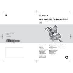  Neuheiten Akku-Stationärgeräte Bosch Akku-Kapp- und Gehrungssäge BITURBO GCM 18V-216 DC 12368822