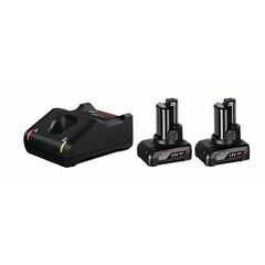  12V System Bosch Akku Starter-Set: 2 x GBA 12 Volt, 6.0 Ah und GAL 12V-40 12369395