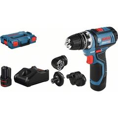  Akku-Geräte Akku-Bohrschrauber Bosch Akku-Bohrschrauber GSR 12V-15 FC, mit 2 x 2.0 Ah-Akku, L-BOXX, 4 Aufsätze 12369411