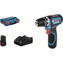  Akku-Geräte Akku-Bohrschrauber Bosch Akku-Bohrschrauber GSR 12V-15 FC, mit 2 x 2.0 Ah Akku, L-BOXX, 1 Aufsatz 12369415