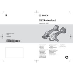 Vernetzte Produkte und Services Vernetzte Werkzeuge Bosch Akku-Winkelschleifer GWX 18V-10 SC, Solo Version, ohne Akku und Ladegerät 12368896