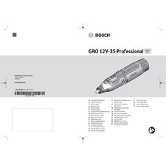  12V System Bosch Akku-Rotationswerkzeug GRO 12V-35, Solo Version, im Karton 12369319