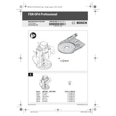  Akku-Geräte Führungsschienensysteme Bosch Führungsschienenadapter FSN OFA, Systemzubehör 12369214