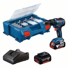  Schlagbohrmaschinen Bosch Akku-Bohrschrauber GSB 18V-55 mit 2x Akku GBA 18V 4.0Ah 12369045