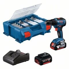  18V System Bosch Akku-Bohrschrauber GSR 18V-55 mit 2x Akku GBA 18V 4.0Ah, L-Case Pick & Click 12369438