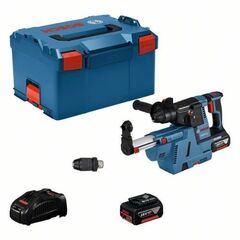  18V System Bosch Akku-Bohrhammer mit SDS-plus GBH 18V-26 F, 2 x 6.0 Ah Akku, GDE 18V-16, L-BOXX 12369429