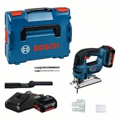  Akku-Geräte 18V System Bosch Akku-Stichsäge GST 18 V-LI B, mit 2 x 4.0 Ah Li-Ion Akku, L-BOXX 12369195