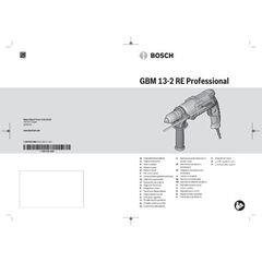  Bohr- & Schlagbohrmaschinen Bohrmaschinen Bosch Bohrmaschine GBM 13-2 RE: Schnellspannbohrfutter, Zusatzhandgriff 12369082