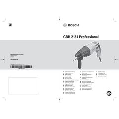  Bohr- & Schlaghämmer Bohrhämmer mit SDS plus Bosch Bohrhammer mit SDS-plus GBH 2-21: Schnellspannbohrfutter SDS-plus-Adapter 12369516