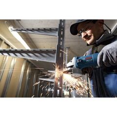  Winkelschleifer & Metallbearbeitung Kleine Winkelschleifer Bosch Winkelschleifer GWS 11-125, 240 V, Zusatzhandgriff + Handwerkerkoffer 12368952