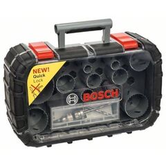  Sägeblatt- und Lochsägen-Sets BiM-Lochsägen-Sets mit 8 % Cobalt für Standardadapter Bosch 17-tlg. Lochsägen-Set, HSS Bi-Metall, Universal, 20–64/76 mm, für Dreh- und Schlagbohrer 12372306