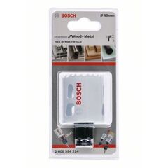  BiM Progressor Lochsägen Bosch 43 mm Progressor for Wood&Metal, für Dreh- und Schlagbohrer 12373684