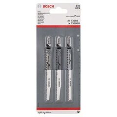  Säbelsägeblatt-Sets 3-teiliges Clean for Wood Set Bosch 3-tlg. Stichsägeblatt-Set, T308B/BO, für Stichsägen 12374129